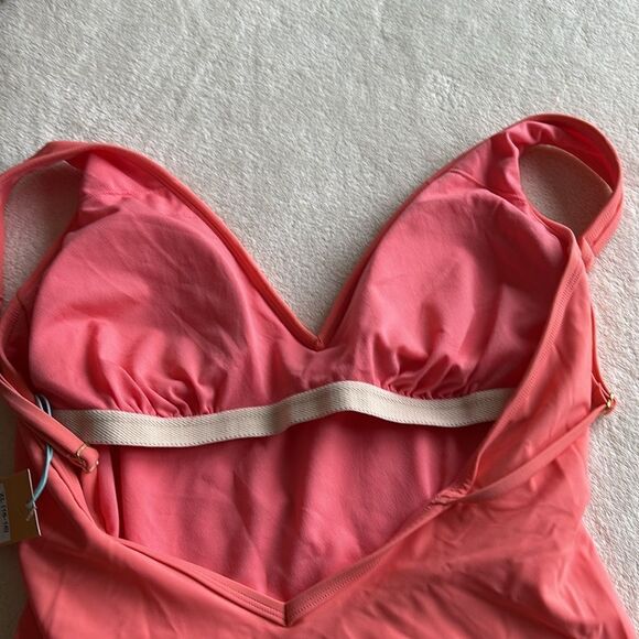 NWT KONA SOL one piece orange swimsuit bra insert‎ removal pads womens size XL - Picture 6 of 8
